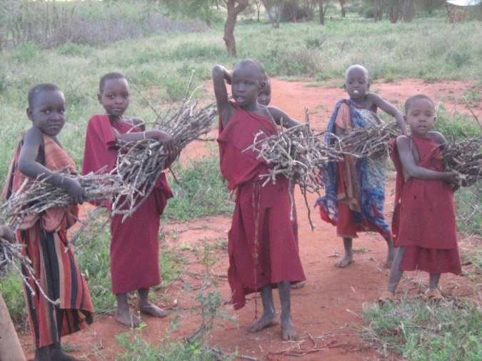 Masai Students of Osotwa before they began school
