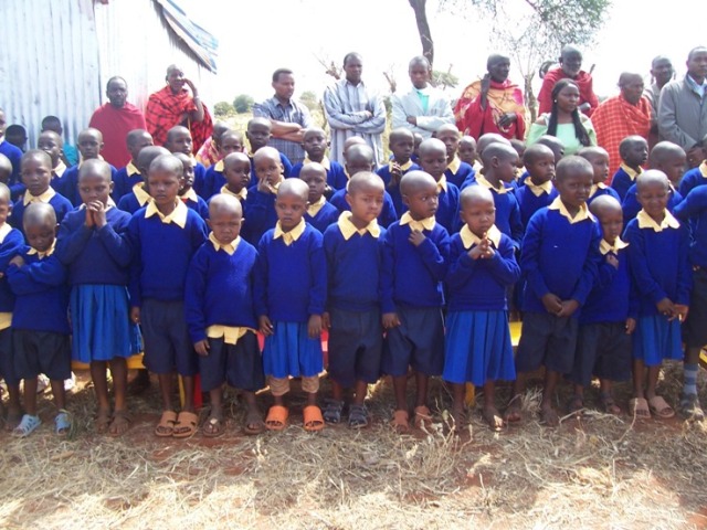 Our first group of Masai students in Simanjiro